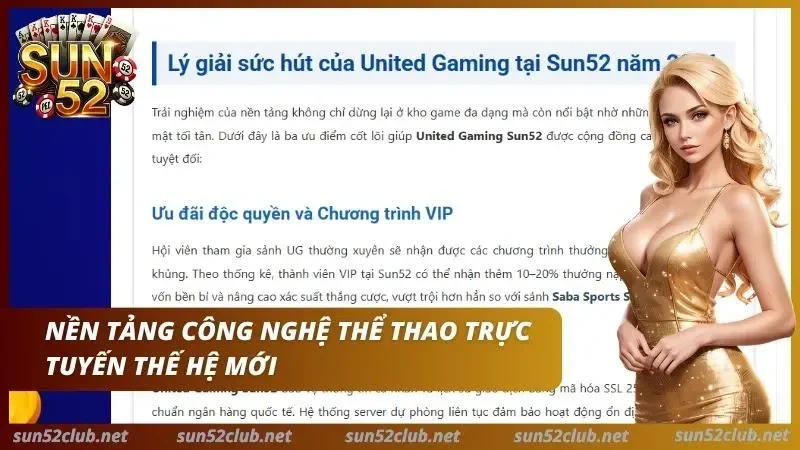 Đặt cược với công nghệ hiện đại nhất được tích hợp