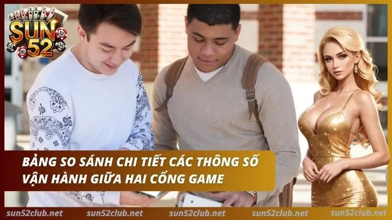 Bảng so sánh chi tiết nhất về cách thông số vận hành của hai cổng game