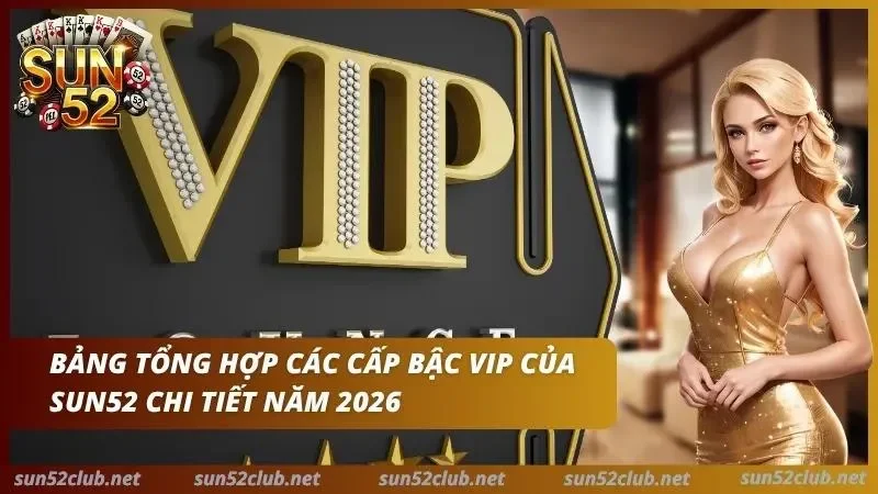 Chương Trình Vip Sun52: Cấp Bậc & Đặc Quyền Của Hội Viên Xịn 3 Bảng hệ thống các cấp bậc VIP của cổng game chi tiết trong năm 2026